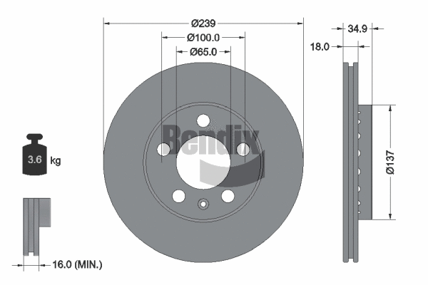 Brake Disc (BDS1350)