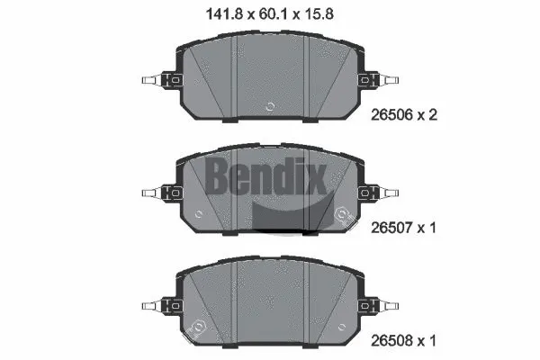 Brake Pad Set, disc brake (BPD2391)