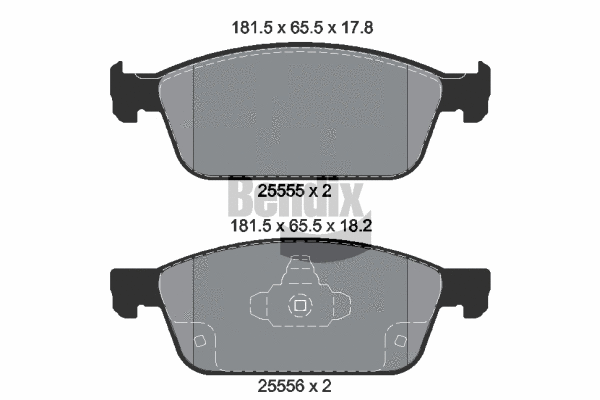 Brake Pad Set, disc brake (BPD1563)