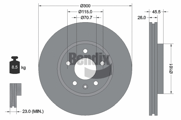 Brake Disc (BDS1079HC)