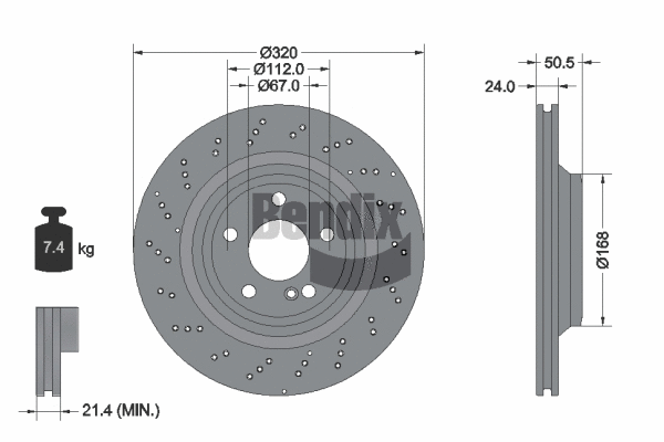 Brake Disc (BDS2286HC)
