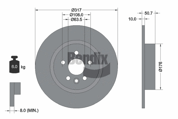 Brake Disc (BDS1582)