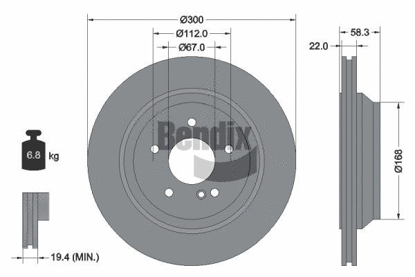 Brake Disc (BDS1726)