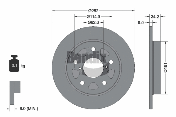 Brake Disc (BDS2107)