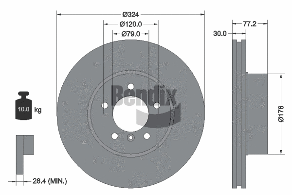 Brake Disc (BDS1087HC)