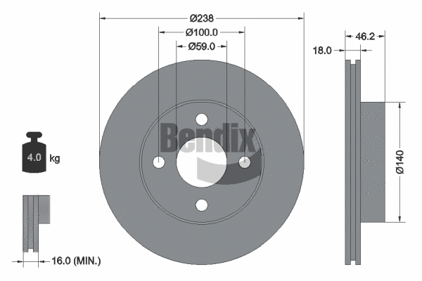 Brake Disc (BDS1517)