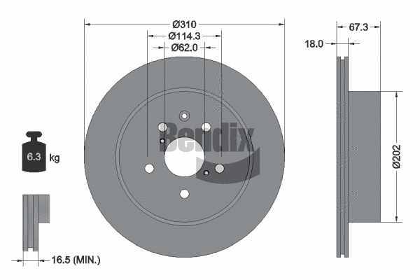Brake Disc (BDS1768)