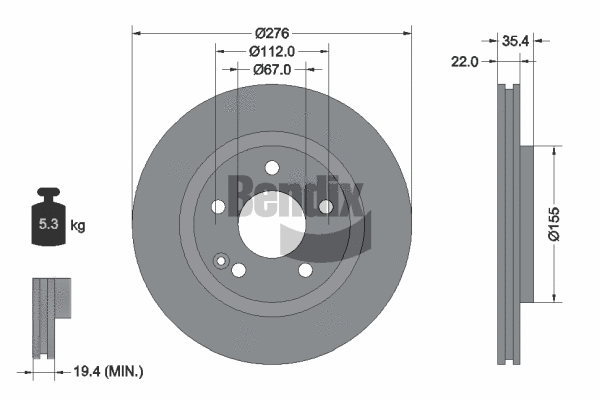 Brake Disc (BDS1942)