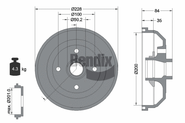 Brake Drum (BDM1048)