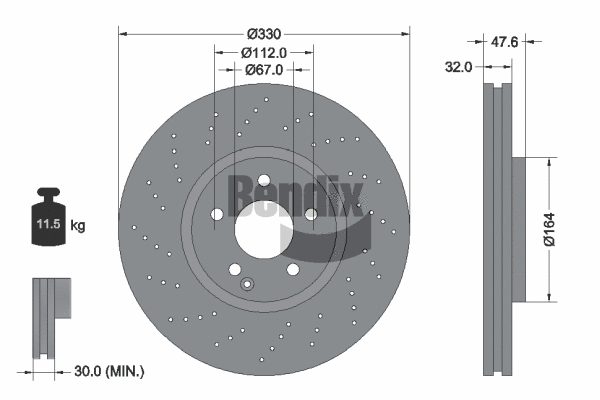 Brake Disc (BDS2051HC)