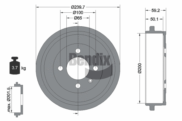 Brake Drum (BDM1053)