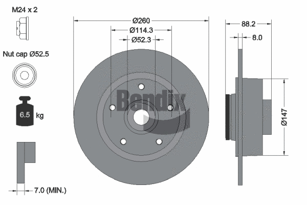 Brake Disc (BDS1117)