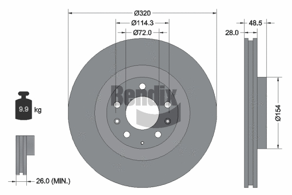 Brake Disc (BDS1781)