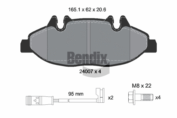 Brake Pad Set, disc brake (BPD1207)