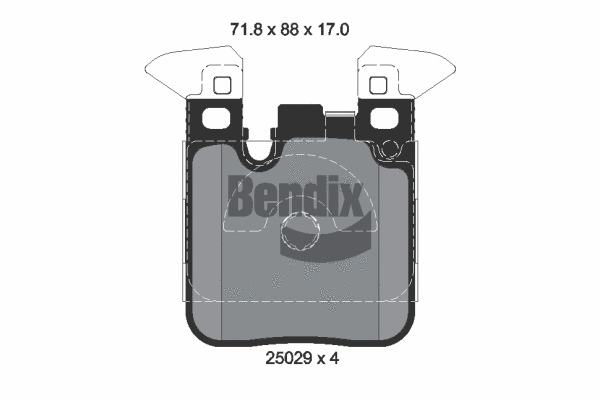 Brake Pad Set, disc brake (BPD1510)