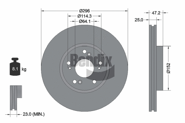 Brake Disc (BDS1828)