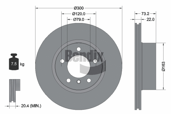 Brake Disc (BDS1262HC)