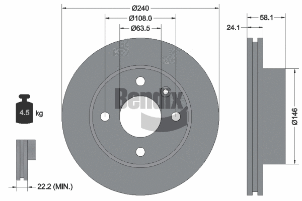 Brake Disc (BDS1851)