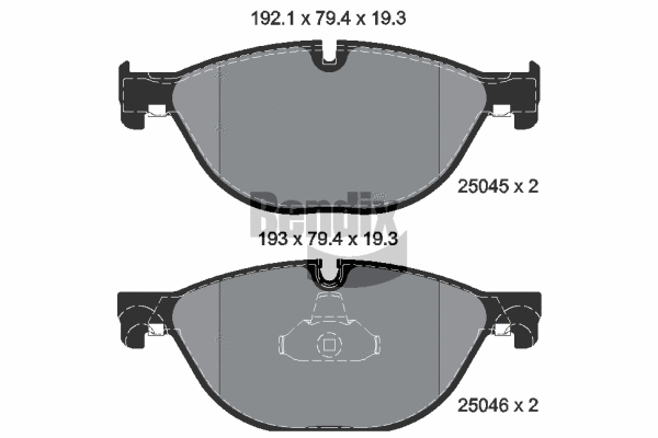 Brake Pad Set, disc brake (BPD1281)
