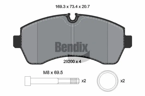 Brake Pad Set, disc brake (BPD2411)