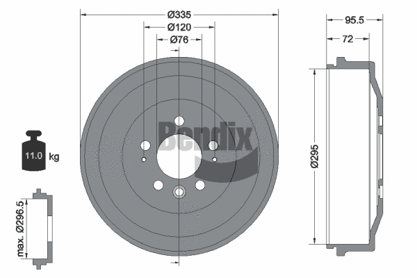 Brake Drum (BDM1141)