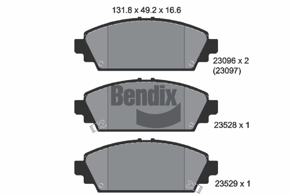 Brake Pad Set, disc brake (BPD1922)