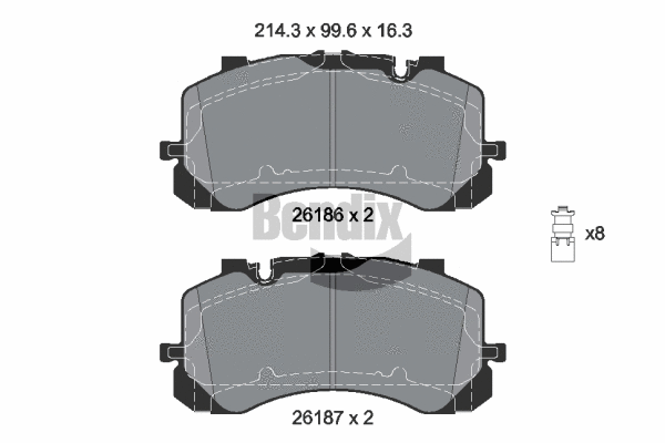 Brake Pad Set, disc brake (BPD2428)