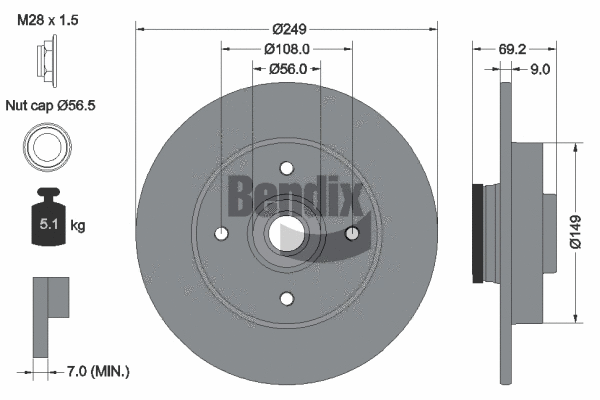 Brake Disc (BDS1040)