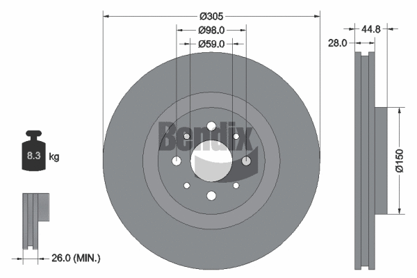 Brake Disc (BDS2054)