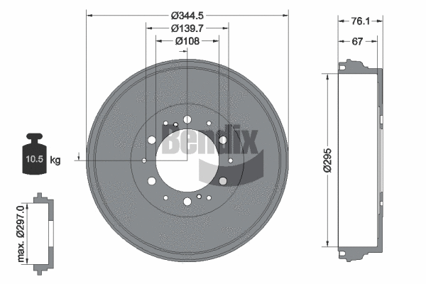 Brake Drum (BDM1114)