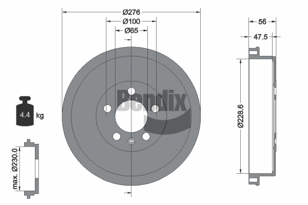 Brake Drum (BDM1148)