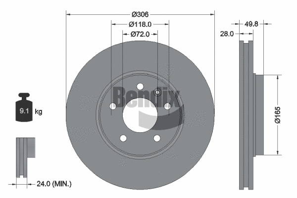 Brake Disc (BDS1039HC)