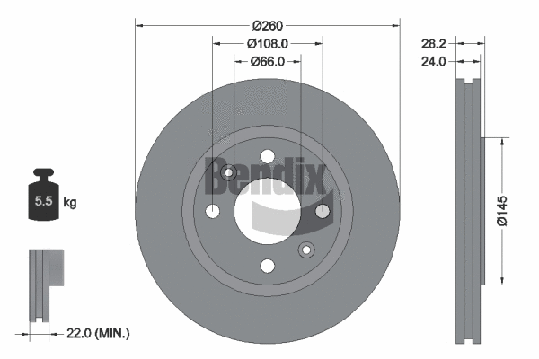 Brake Disc (BDS1882)