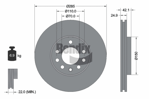 Brake Disc (BDS1155HC)