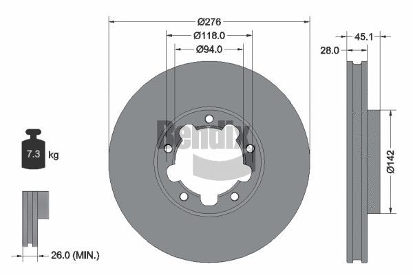 Brake Disc (BDS2214)