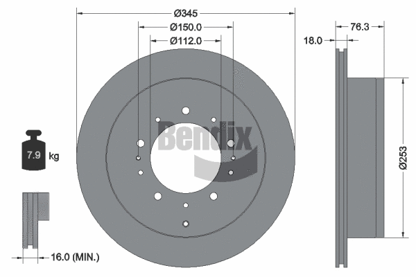 Brake Disc (BDS1744)