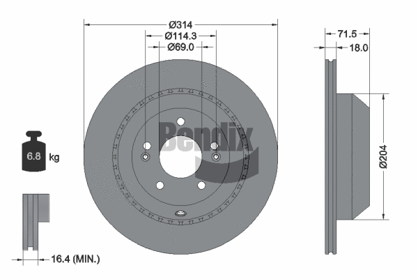 Brake Disc (BDS2182)