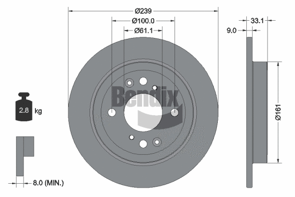 Brake Disc (BDS1593)