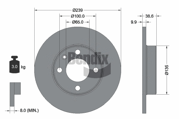 Brake Disc (BDS1365)