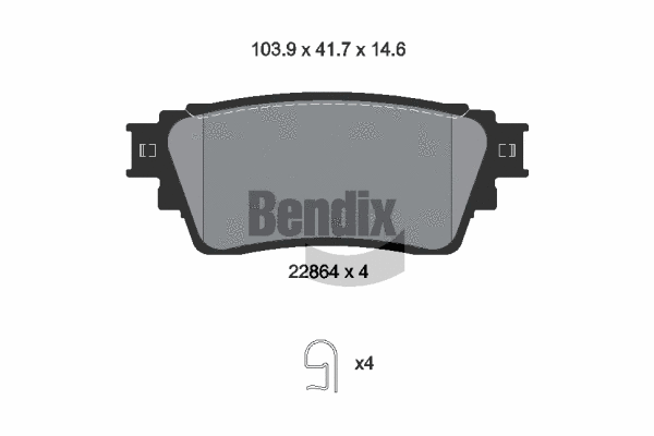 Brake Pad Set, disc brake (BPD2467)