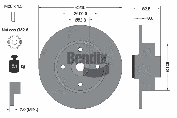 Brake Disc (BDS1051)