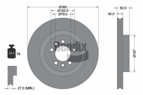 Brake Disc (BDS1729HC)