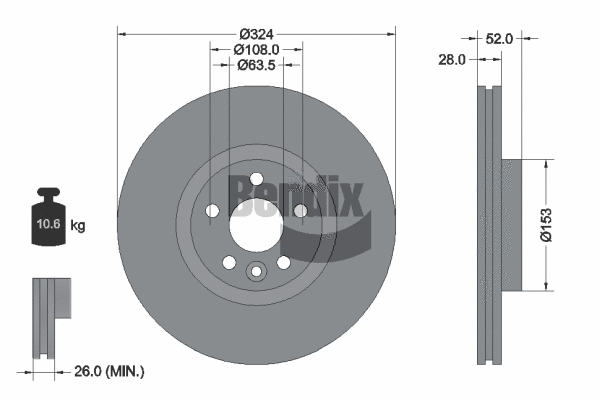 Brake Disc (BDS1567HC)