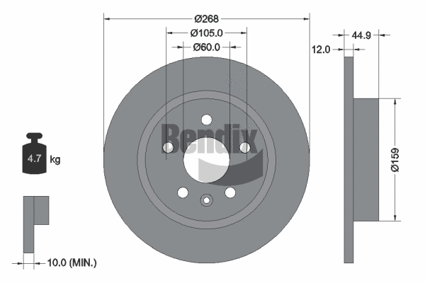 Brake Disc (BDS1334)