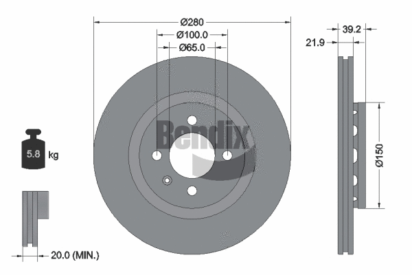 Brake Disc (BDS1891)