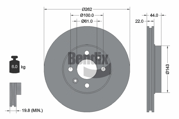 Brake Disc (BDS1353)