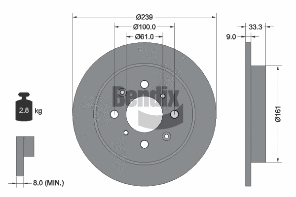 Brake Disc (BDS1482)
