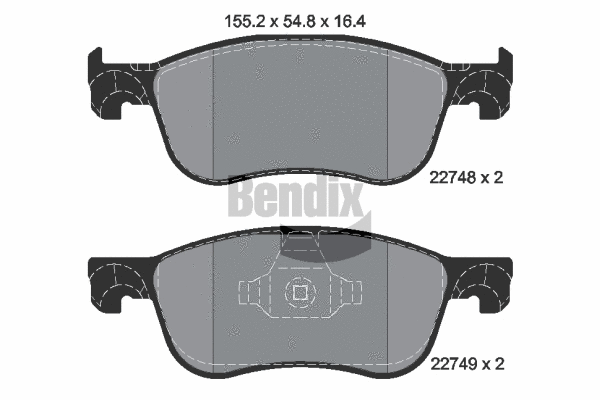 Brake Pad Set, disc brake (BPD1631)