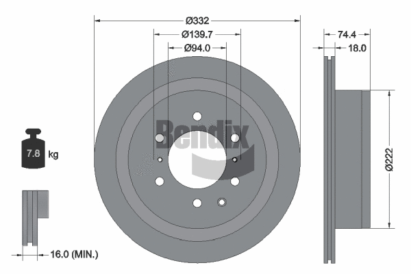Brake Disc (BDS1774)
