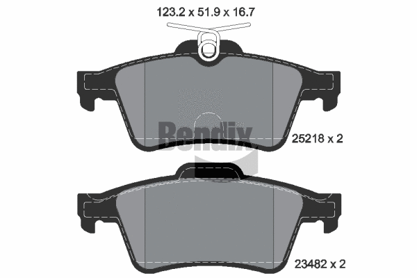 Brake Pad Set, disc brake (BPD1094)